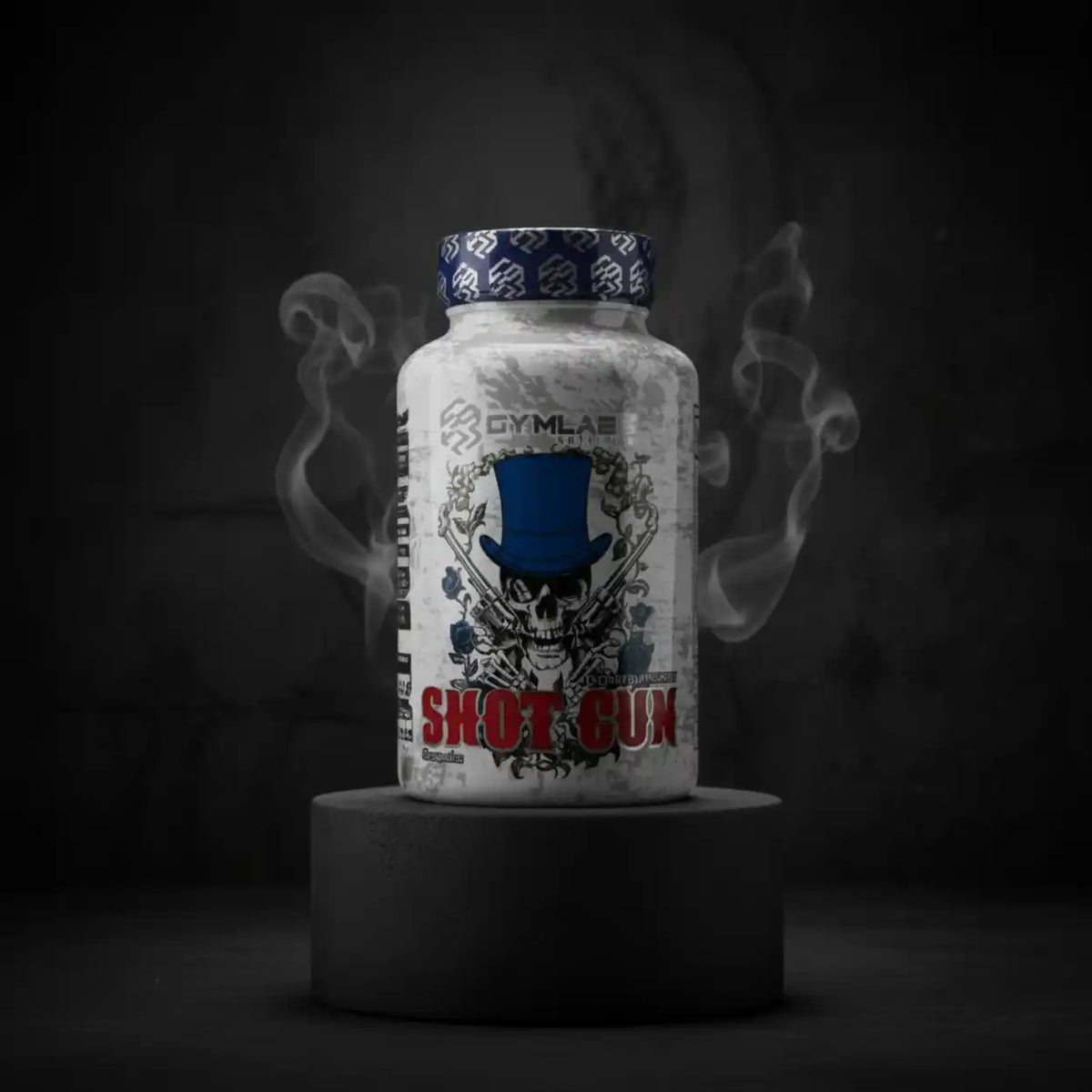 GymLae Shot Gun Booster mit Schädel-Design und Raucheffekt, Sportnahrung für Training & Fitness