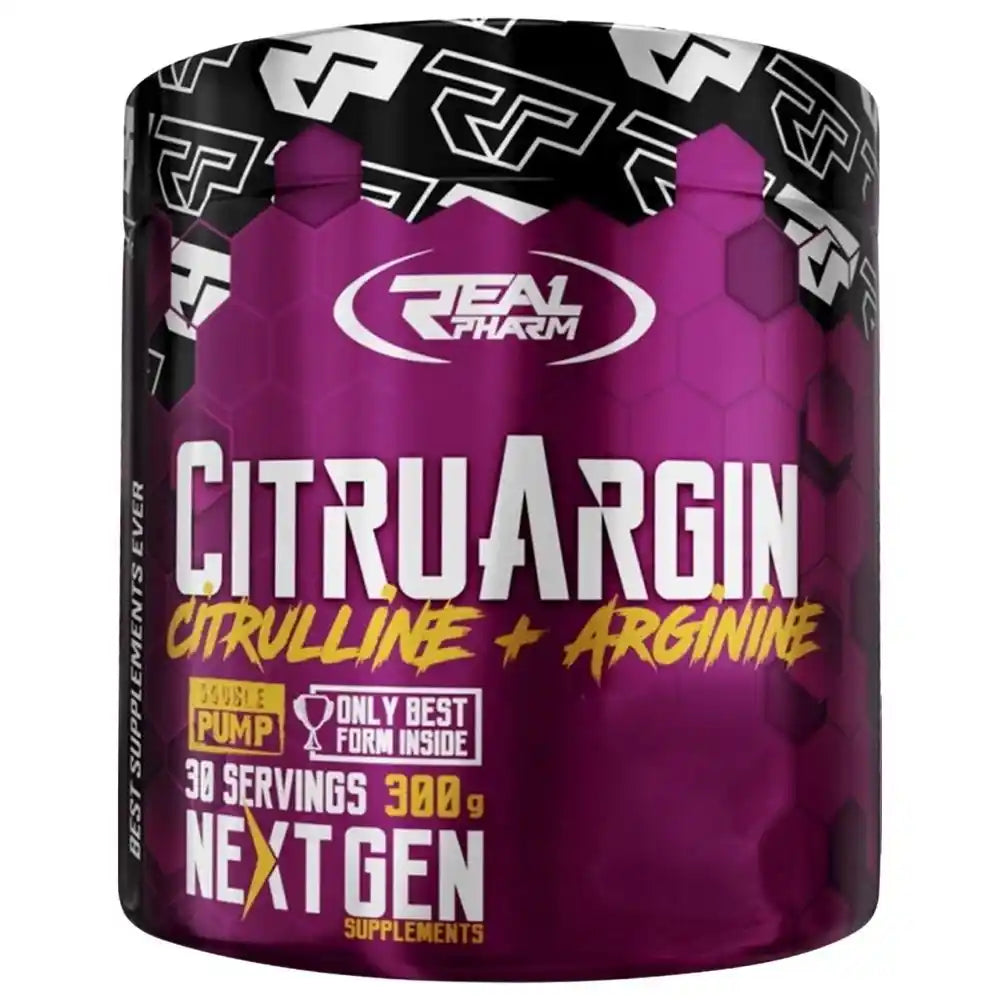 Citrullin Arginin Pulver Supplement für Sportler, violette Dose, 300g, 30 Portionen