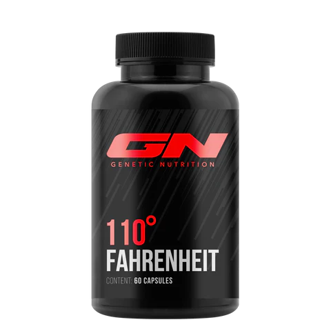 Genetic Nutrition 110° Fahrenheit Fatburner mit 60 Kapseln für Sport und Fitness