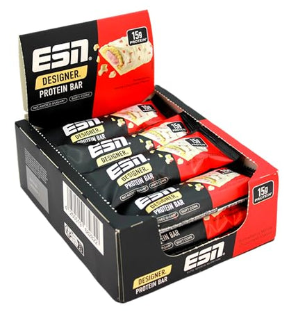 ESN Designer Protein Bar Vorratspackung in einer roten Displaybox
