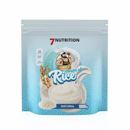 7 Nutrition Cream of Rice Choco, natürliche Sportnahrung, 1000g Beutel, zuckerfrei, ideal für Athleten