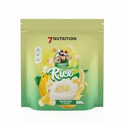 Choco Cream of Rice Banane Geschmack 1000g, Zuckerfrei, Vegan, Nahrungsergänzung