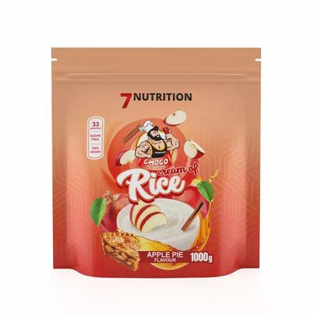 7 Nutrition Choco Cream of Rice, Apfelkuchen-Geschmack, 1000g, zuckerfrei, vegan – ideal für Sportler und Fitness-Enthusiasten