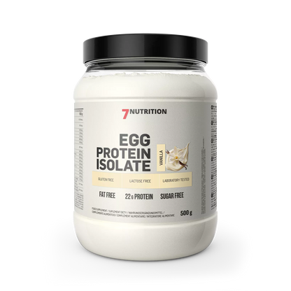 7Nutrition Eiweißpulver Vanille, glutenfrei, laktosefrei, zuckerfrei, 500g Proteinisolat für Sport & Training
