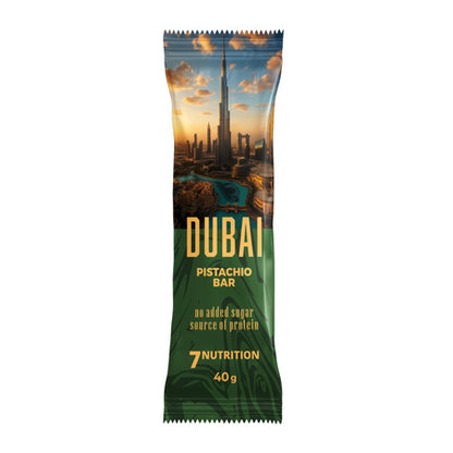 Dubai Pistazienriegel, proteinreiche Nahrungsergänzung ohne zugesetzten Zucker, 40g