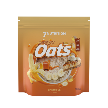 7 Nutrition Instant Oats Banoffee Geschmack – 1000g, zuckerfrei, 20g Protein, ideal für Sport & Training