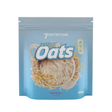 7Nutrition Instant Oats – natürliche Haferflocken für Sportler, 100g Beutel, zuckerfrei