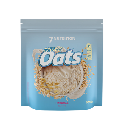 7Nutrition Instant Oats – natürliche Haferflocken für Sportler, 100g Beutel, zuckerfrei