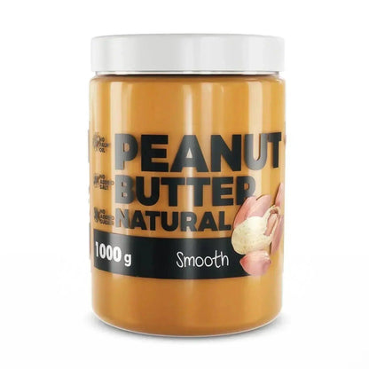 Natürliche Erdnussbutter 1000g, cremig, ohne Palmöl, Salz & Zucker, ideal für Sportler & Fitness