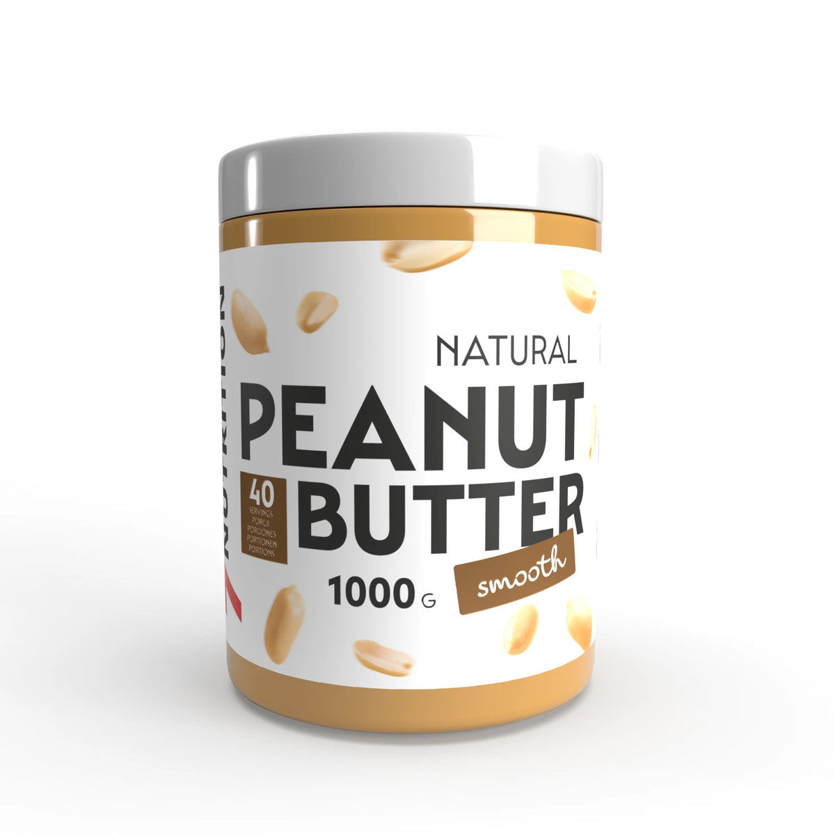 Natürliche Erdnussbutter 1000g, cremig, 40 Portionen, ideal für Sportler und Fitness
