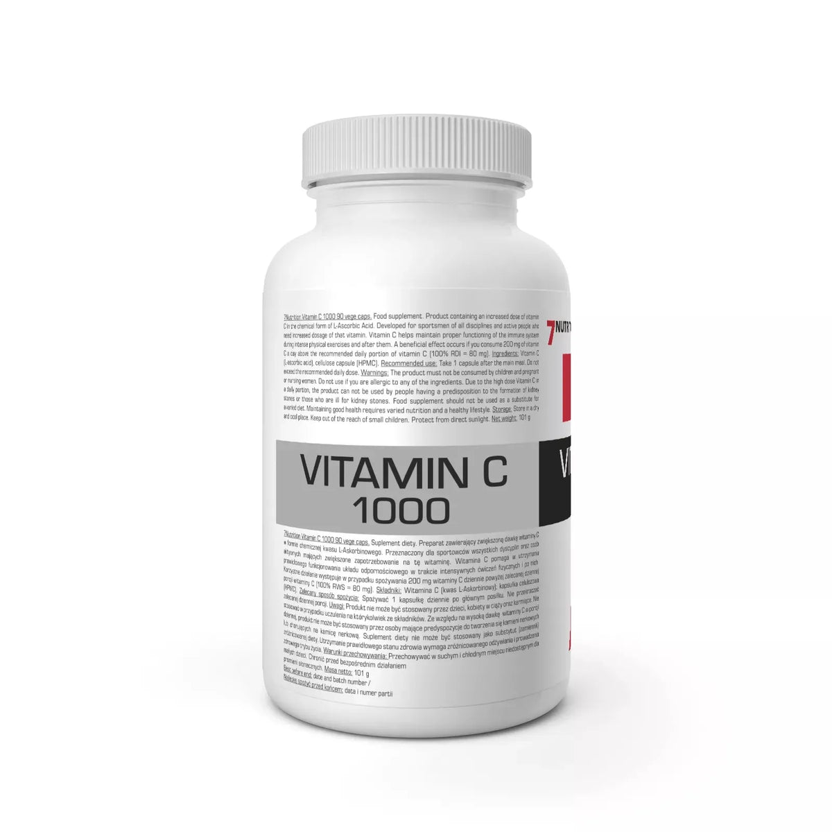 7Nutrition Vitamin C 1000mg 90 Vegan Kapseln - trainings-booster.de