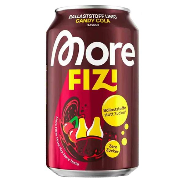 More Fiz Candy Cola Ballaststoff-Limo Dose, zuckerfrei