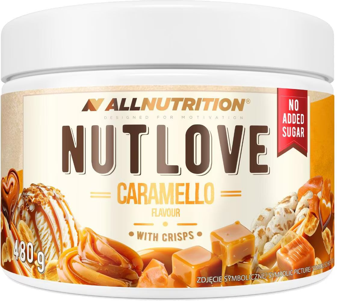 Nutlove Caramello Geschmack Erdnussbutter ohne Zuckerzusatz, 480g