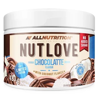 AllNutrition NutLove Schokolade mit Kokosflocken, limitierte Edition, ohne zugesetzten Zucker