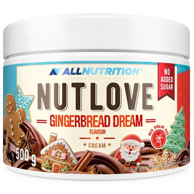 Nutlove Gingerbread Dream Cream von AllNutrition, 500g, ohne Zuckerzusatz, weihnachtliche Verpackung