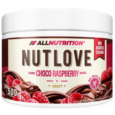 AllNutrition Nutlove Choco Raspberry, 500g, zuckerfrei, knusprig, mit Himbeeren und Schokolade