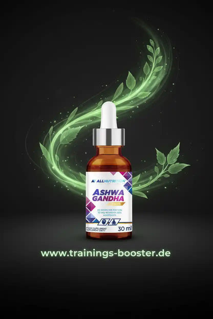 AllNutrition Ashwagandha Tropfen Nahrungsergänzungsmittel 30ml Flasche mit Pipette