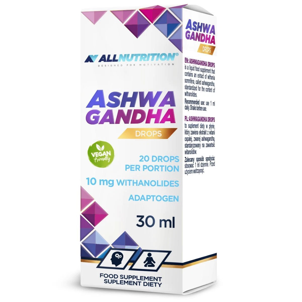 ALL NUTRITION Ashwagandha Tropfen 30ml - trainings-booster.de