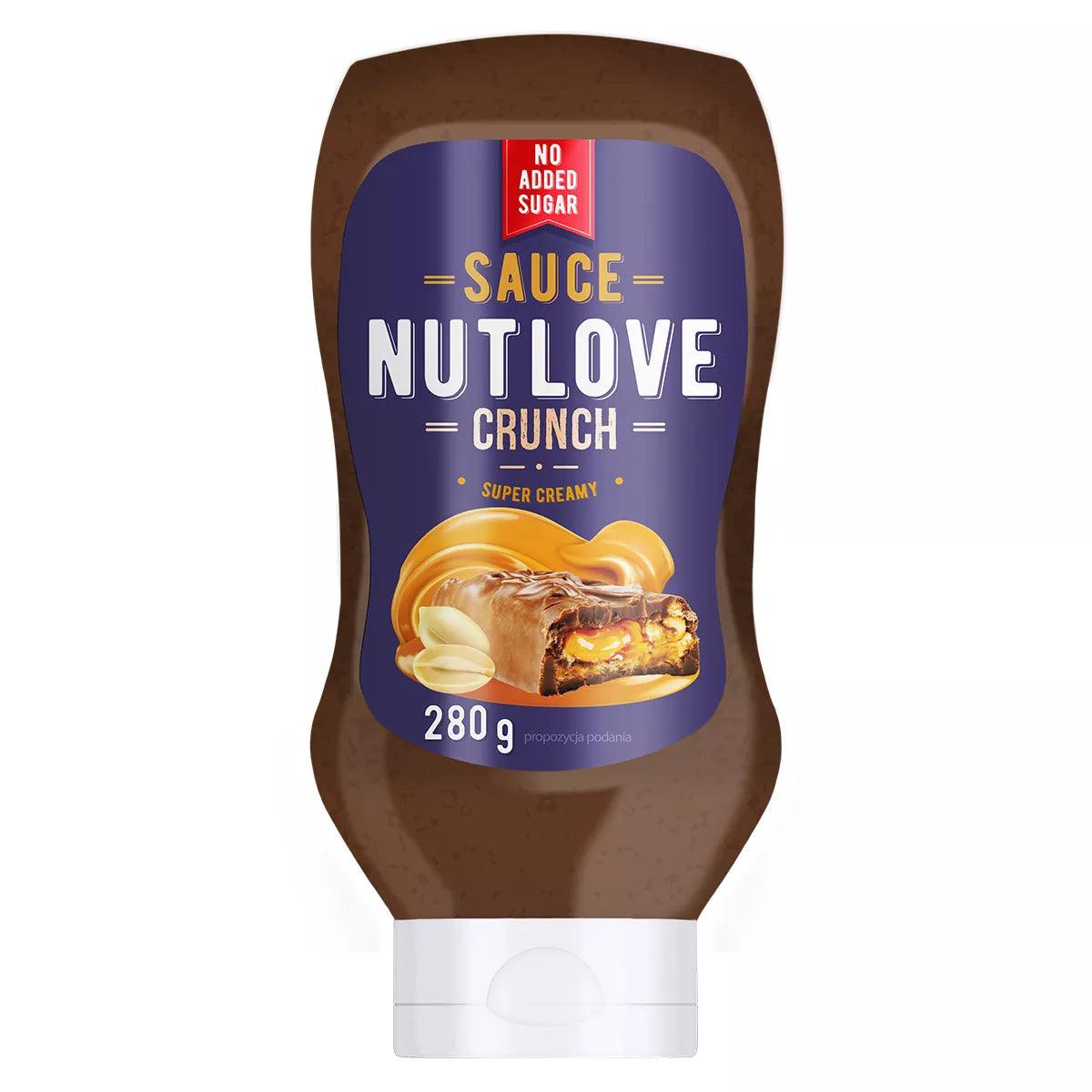 Nutlove Crunch Sauce, super cremig, ohne zugesetzten Zucker, 280g