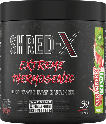 SHRED-X Extreme Thermogenic Fat Burner mit Erdbeere-Kiwi-Geschmack, 30 Portionen