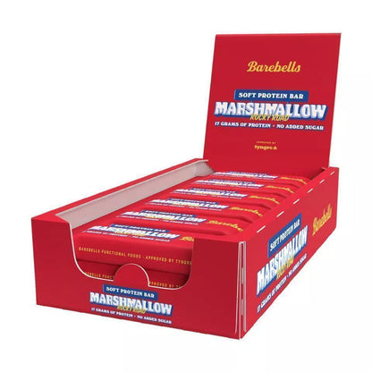 Barebells Marshmallow Proteinriegel, 17g Protein, ohne Zuckerzusatz, Soft Protein Bar
