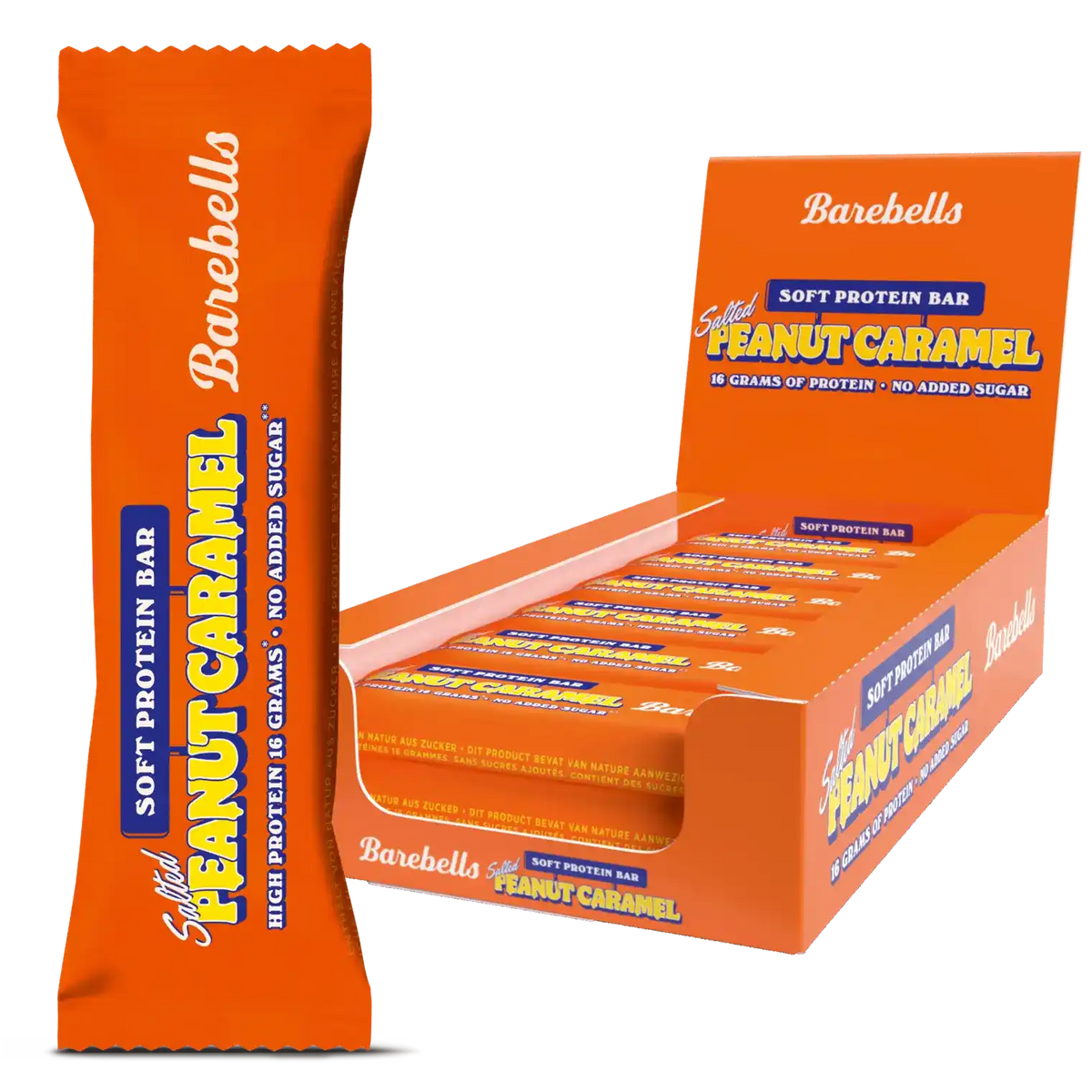 Barebells Salted Peanut Caramel Soft Protein Bar mit 16g Protein, ohne zugesetzten Zucker
