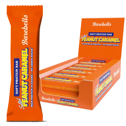 Barebells Salted Peanut Caramel Soft Protein Bar mit 16g Protein, ohne zugesetzten Zucker