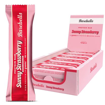 Barebells Protein Bar Sunny Strawberry, 20g Protein, kein zugesetzter Zucker, Limited Edition