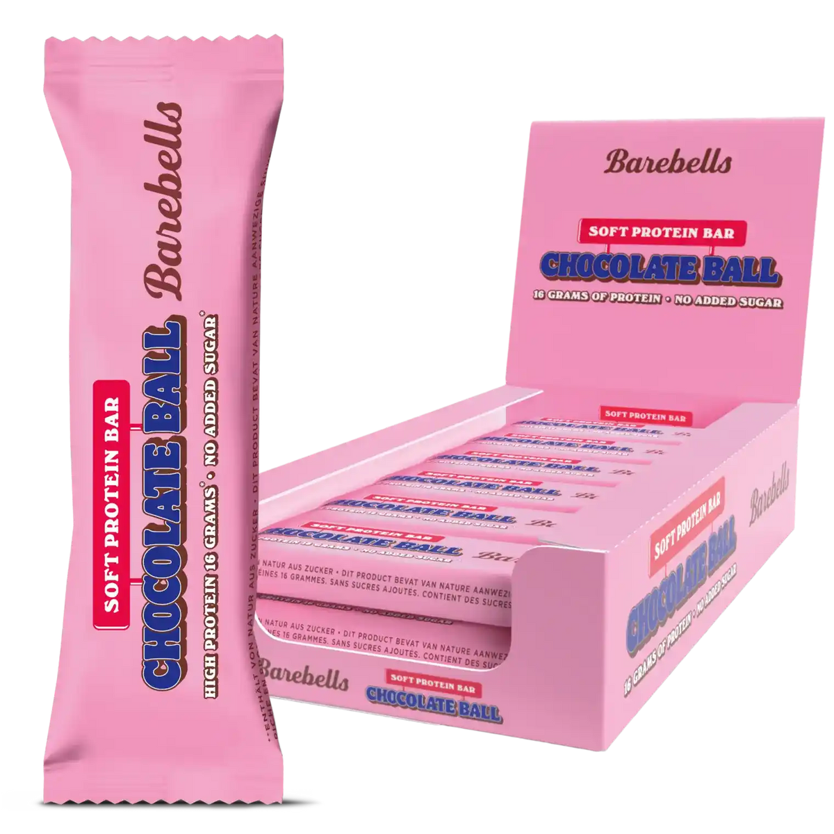 Barebells Chocolate Ball Soft Protein Bar mit 16g Protein, ohne zugesetzten Zucker – ideal für Sport & Fitness