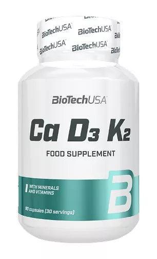 BioTech USA Ca D3 K2 90Kapseln - trainings-booster.de