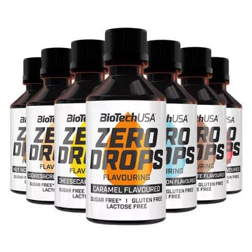 BioTechUSA Zero Drops Karamell-Geschmack, zuckerfrei, glutenfrei, laktosefrei