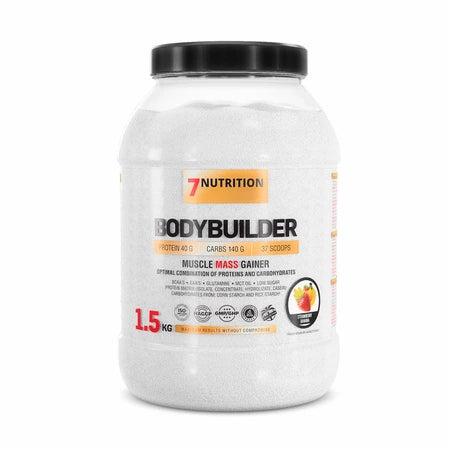 7 Nutrition Bodybuilder Muscle Mass Gainer Pulver, 1,5 kg, Proteine & Kohlenhydrate für Muskelaufbau