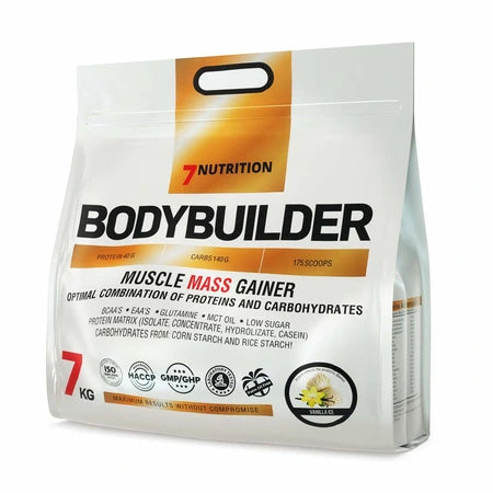 7 Nutrition Bodybuilder Muscle Mass Gainer mit Protein, BCAAs und Kohlenhydraten – 7 kg Beutel