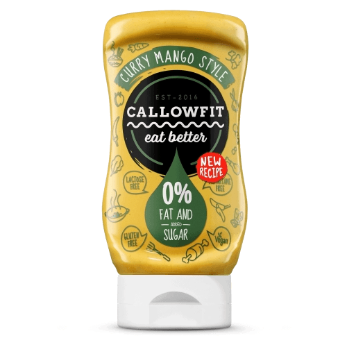 Callowfit Curry Mango Sauce, 0% Fett und Zucker, lactosefrei, glutenfrei, neue Rezeptur
