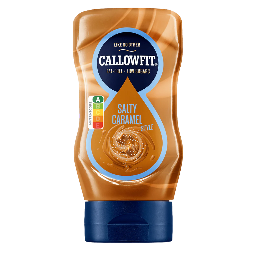 Callowfit Salty Caramel Sauce, fettfrei und zuckerarm, ideal für Fitness und Sportnahrung