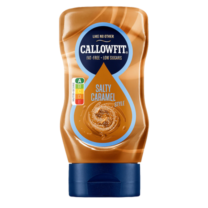 Callowfit Salty Caramel Sauce, fettfrei und zuckerarm, ideal für Fitness und Sportnahrung