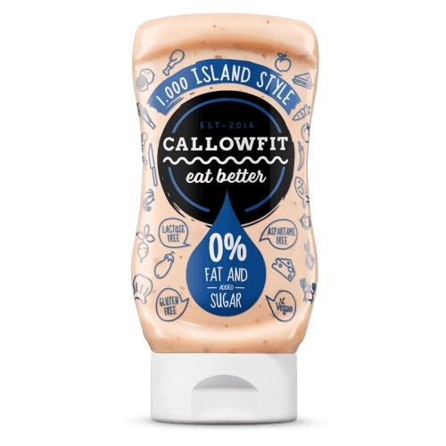 Callowfit 1000 Island Style Sauce, 0% Fett und Zucker, laktosefrei, glutenfrei, vegan