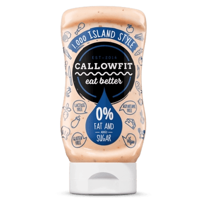 Callowfit 1000 Island Style Sauce, 0% Fett und Zucker, laktosefrei, glutenfrei, vegan