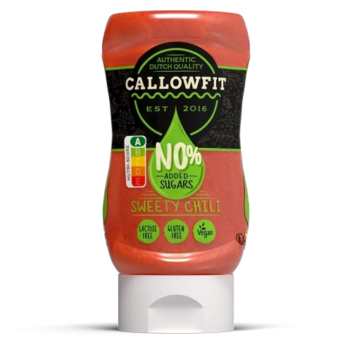 Callowfit Sweet Chili Sauce, 0% added sugars, lactose-free, gluten-free, vegan, Dutch quality