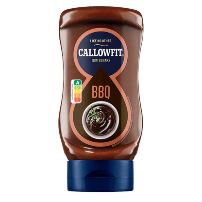 Callowfit BBQ Sauce mit niedrigem Zuckeranteil, ideal für Sportler und Fitness-Enthusiasten