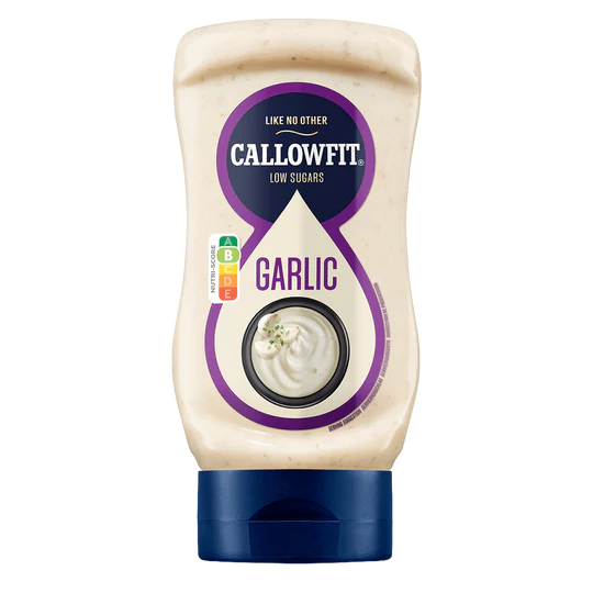 Callowfit Knoblauch-Sauce mit niedrigem Zuckergehalt, ideal für Fitness und Sporternährung