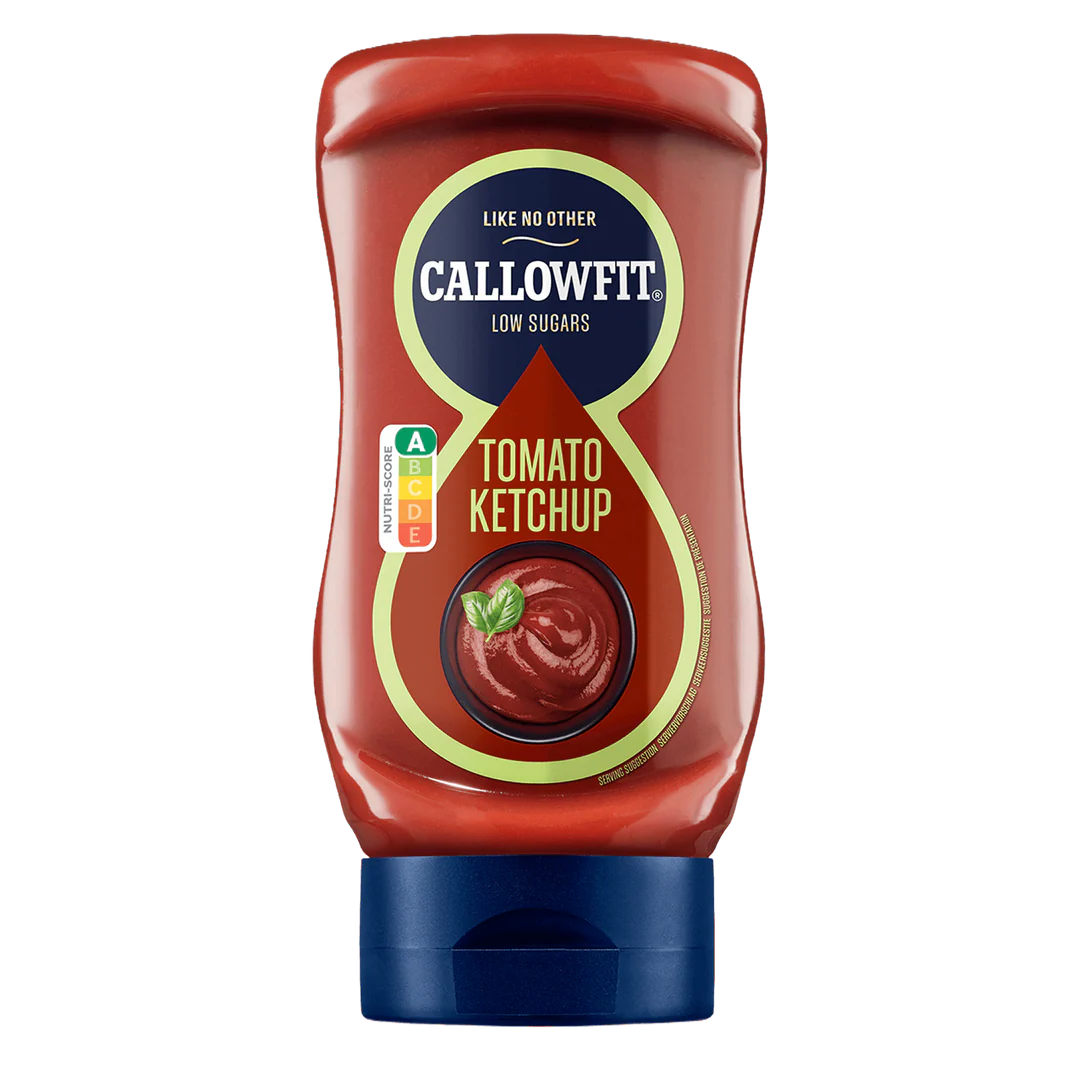 Callowfit Low Sugar Tomato Ketchup mit Nutri-Score A, ideal für gesunde Ernährung und Sportler