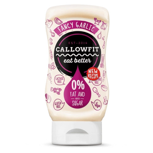 Fancy Garlic Sauce von Callowfit, 0% Fett und Zucker, laktosefrei, glutenfrei, ideal für Sportnahrung