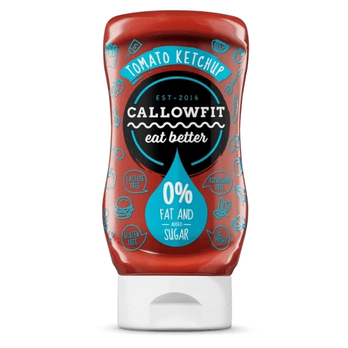 Callowfit Tomatenketchup 0% Fett und Zucker, ideal für Sportnahrung und Booster