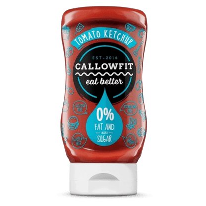 Callowfit Tomatenketchup 0% Fett und Zucker, ideal für Sportnahrung und Booster