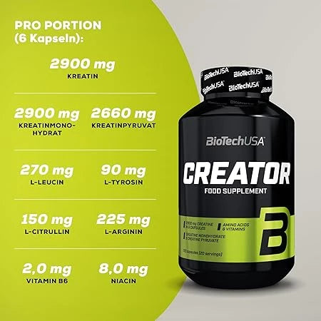 Creator Creatin Complex 120Kapseln - trainings-booster.de
