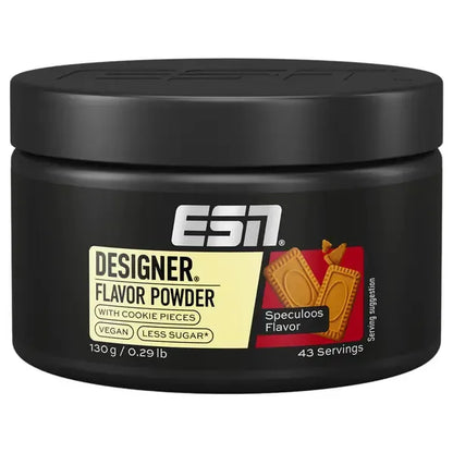 ESN Designer Flavor Powder mit Keksstücken, vegan, weniger Zucker, Speculoos Geschmack