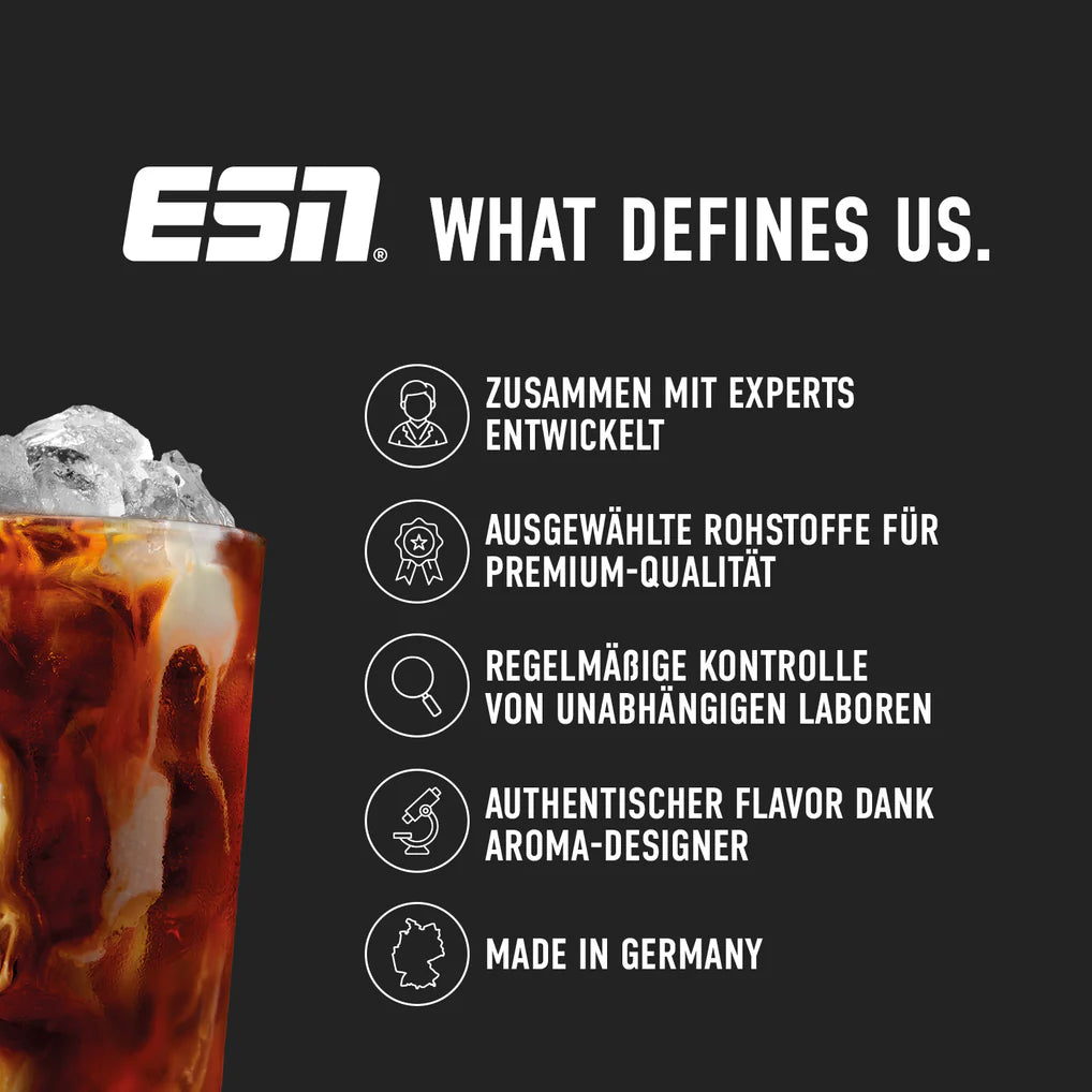 ESN Energy Drink mit Eiswürfeln – Premium-Qualität, Made in Germany, entwickelt mit Experts