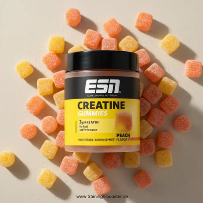 ESN Creatine Gummies Peach Flavor – Kraft und Performance Booster für Sportler