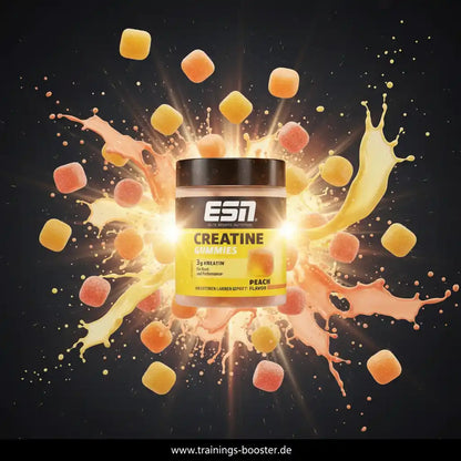 ESN Creatine Gummies Peach Flavor mit 3g Kreatin für Leistung und Energie